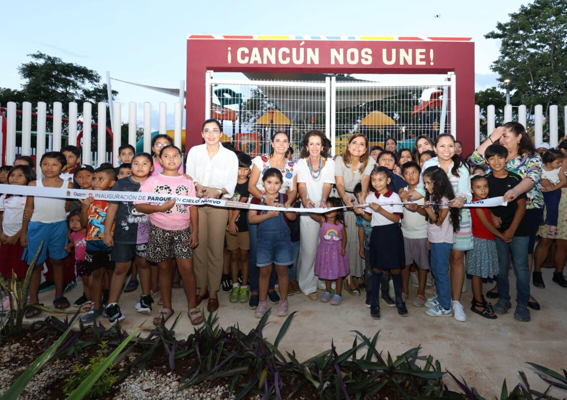 Inaugura Parque Cielo Nuevo que beneficiará a más de 5 mil cancunenses.