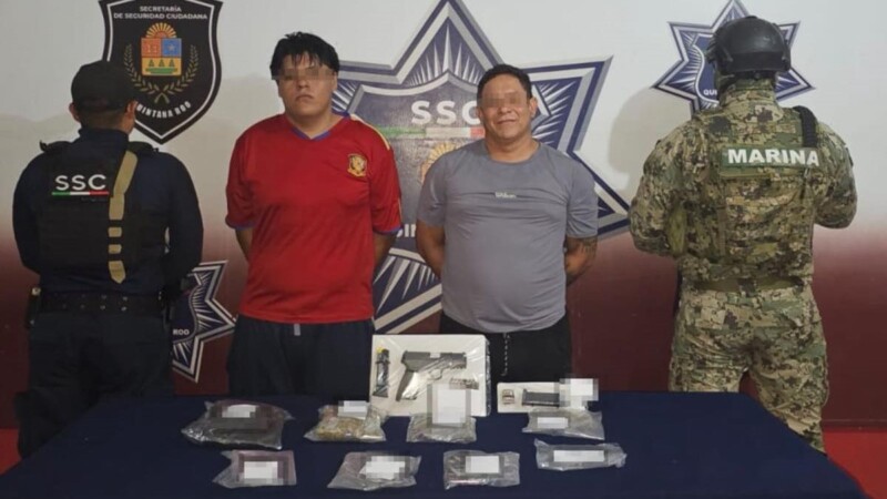 Detienen por narcomenudeo a presuntos extorsionadores en Cancún