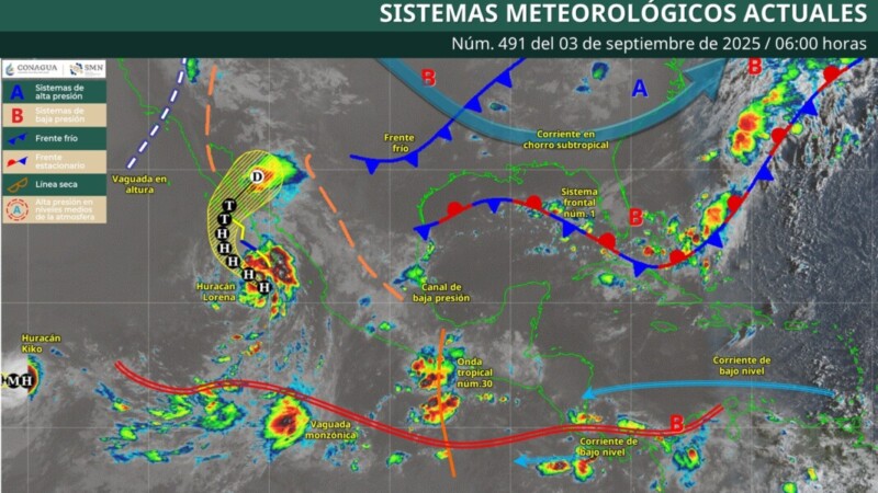 Pronóstico del clima en Quintana Roo para hoy miércoles 3 de septiembre 2025