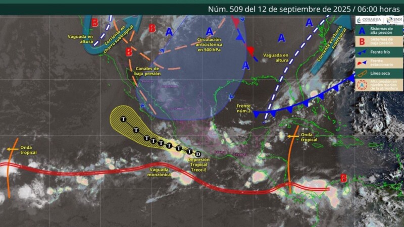 Pronóstico del clima en Quintana Roo para hoy viernes 12 de septiembre 2025