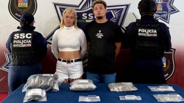 Detienen a pareja de cubanos con droga en la Supermanzana 62 de Cancún