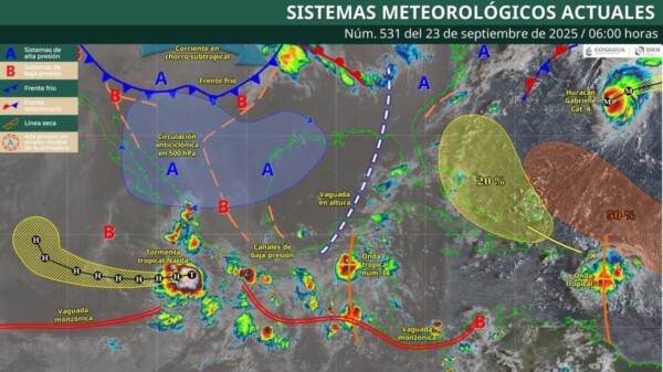 Pronóstico del clima en Quintana Roo para hoy martes 23 de septiembre 2025