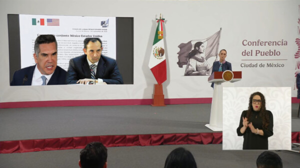 Ridiculazo de ‘Alito’ y Gil Zuarth en EU: Sheinbaum