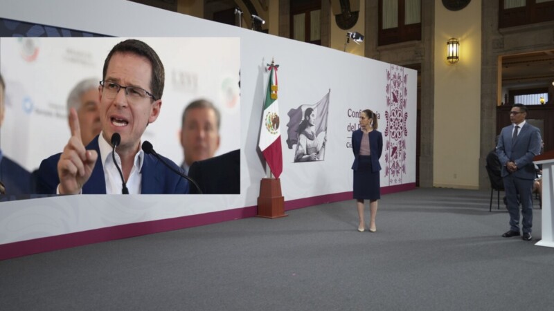 Sheinbaum responde a Anaya, “¿Por qué se fue de México?”