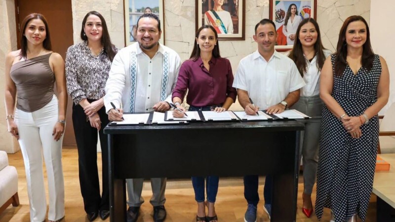 Firma Ana Paty Peralta convenio de colaboración con el Teqroo a favor de la democracia y los derechos político-electorales