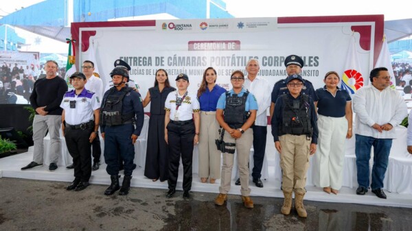 Ana Paty Peralta, con el respaldo de la gobernadora Mara Lezama, impulsa nueva era de seguridad en Cancún con 725 cámaras corporales
