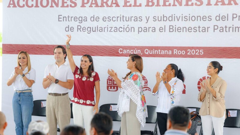 Ana Paty Peralta y Mara Lezama dan certeza jurídica al patrimonio de familias cancunenses
