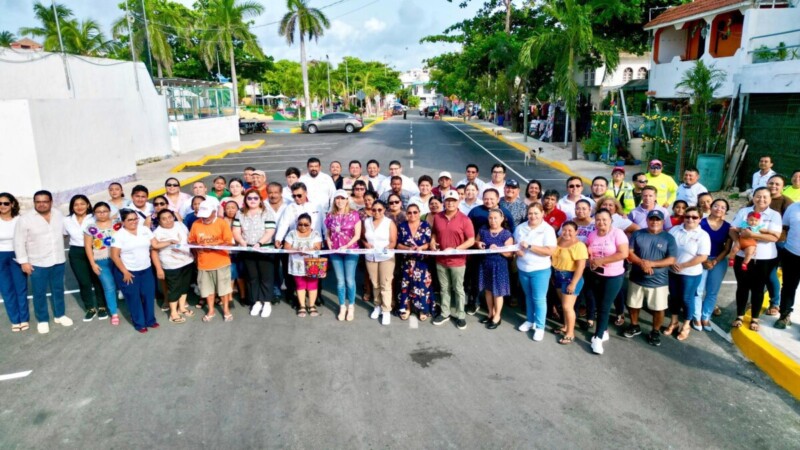 Atenea Gómez Ricalde recupera espacios públicos, entre ellos la calle Candelero en Isla Mujeres
