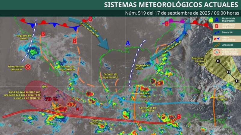 Pronóstico del clima en Quintana Roo para hoy miércoles 17 de septiembre 2025