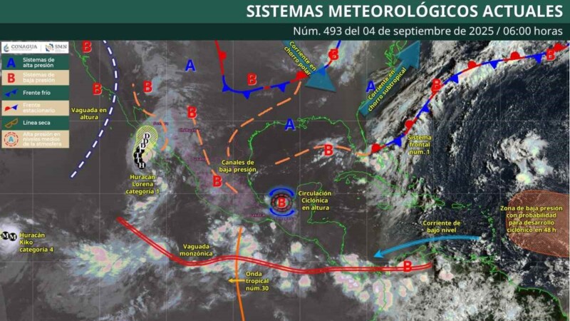 Pronóstico del clima en Quintana Roo para hoy jueves 4 de septiembre 2025
