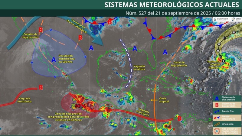 Pronóstico del clima en Quintana Roo para hoy domingo 21 de septiembre 2025