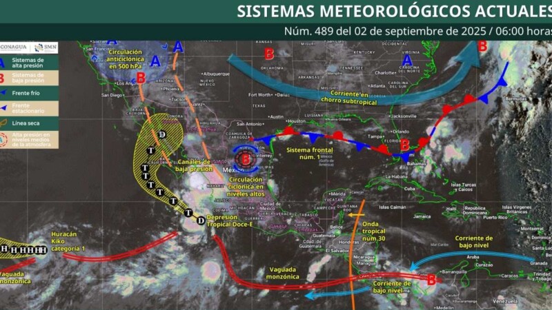 Pronóstico del clima en Quintana Roo para hoy martes 2 de septiembre 2025