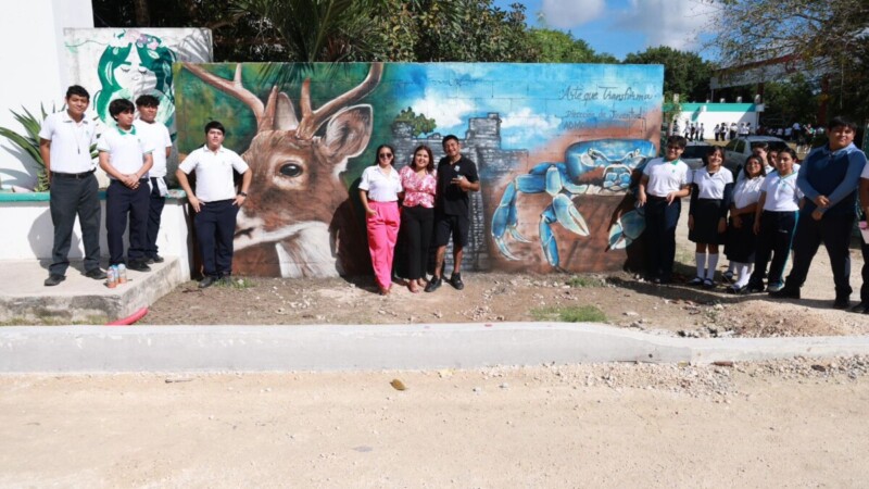 Isla Mujeres se suma a la Jornada Nacional de Tequios y Murales ‘Arte que Transforma’ para fortalecer la paz y prevenir adicciones