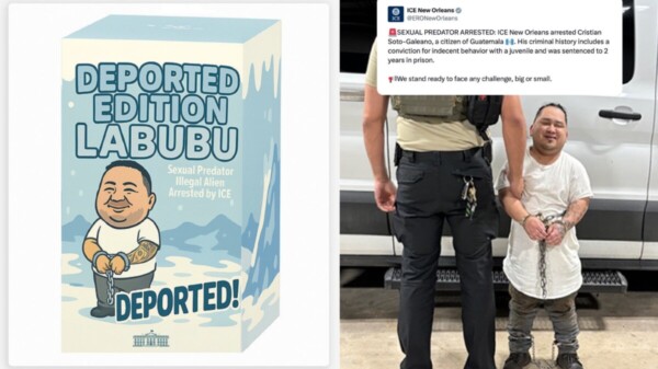 Casa Blanca se burla de migrante deportado con marca Labubu