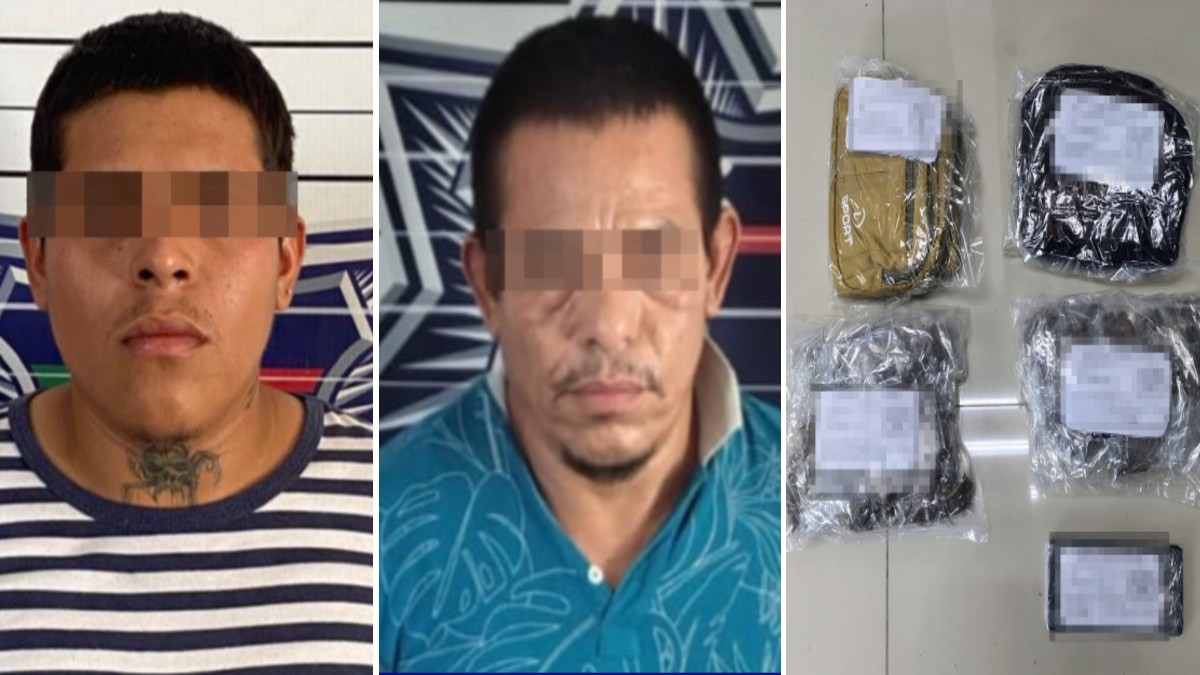 Luis Alberto "N", alias “Seco” y Barsilai Kuictlauac "N", alias “Barsi”, fueron sorprendidos cuando manipulaban enervantes.