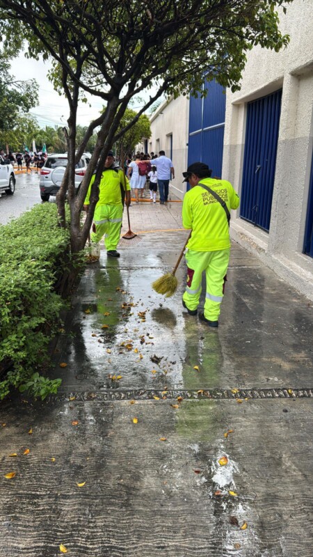 Refuerza gobierno de Benito Juárez acciones preventivas por lluvias intermitentes