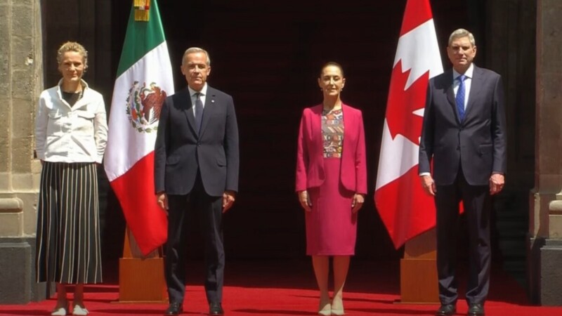 Recibe Sheinbaum a Carney, primer ministro de Canadá