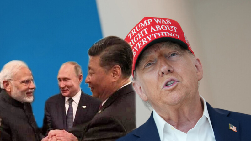 Admite Trump haber “perdido” a India y Rusia frente a China