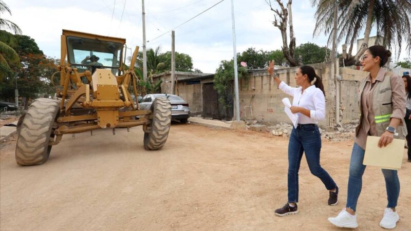 Avanzan obras transformadoras en la Supermanzana 245: Ana Paty Peralta