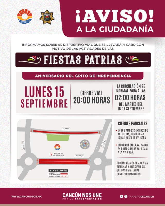 Se recomienda a la ciudadanía atender las indicaciones de los oficiales y tomar vías alternas a la zona.