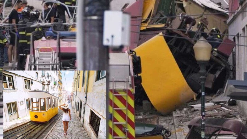Mueren 15 personas durante descarrilamiento de icónico tranvia en Portugal