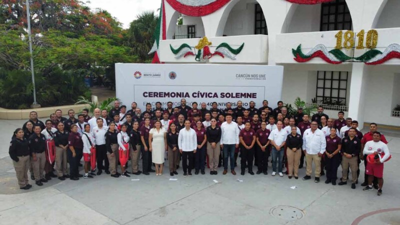 Cancún conmemora 40 aniversario de los sismos de 1985 y Día Nacional de Protección Civil