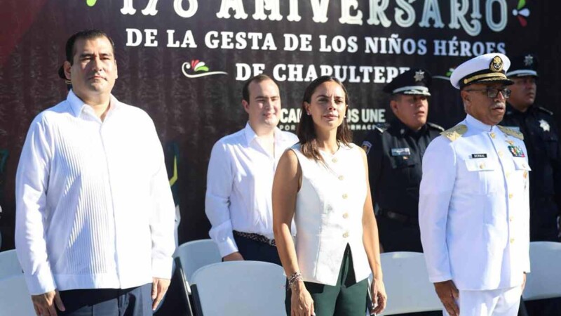 Con respeto y admiración gobierno de BJ rinde homenaje a Niños Héroes de Chapultepec