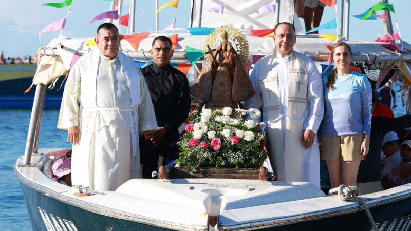 Isla Mujeres celebra la XXVI Procesión Marítima hacia la Isla de Contoy en honor a la Virgen de la Caridad del Cobre