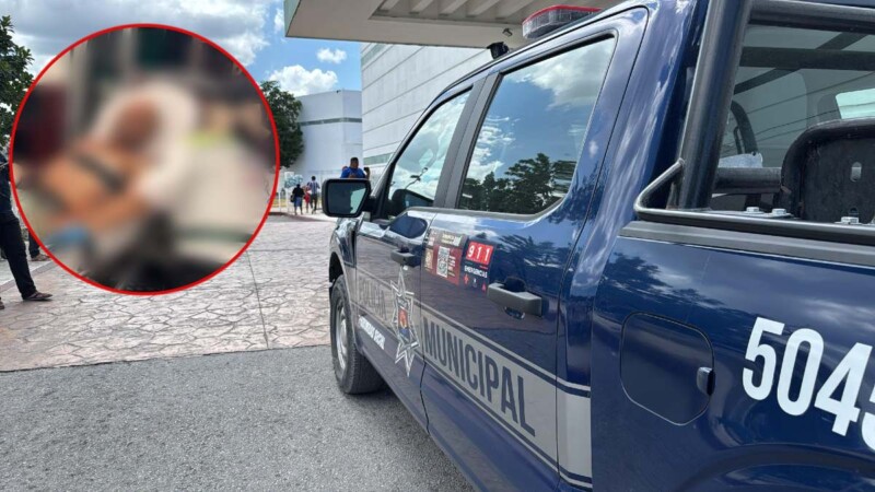 Balean a un sujeto afuera de una secundaria en Tierra Maya (VIDEO)
