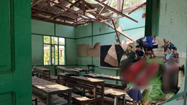 Junta militar de Myanmar bombardea escuelas y deja al menos 18 muertos