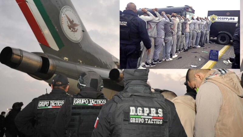 Autoridades trasladan a Chiapas "cuerda" de reos peligrosos desde Sinaloa