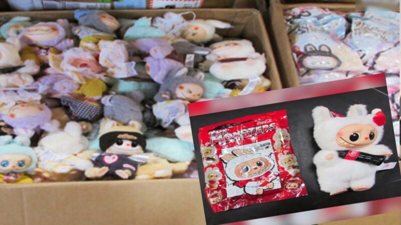 Incautan millonario cargamento de labubus "piratas" en Estados Unidos