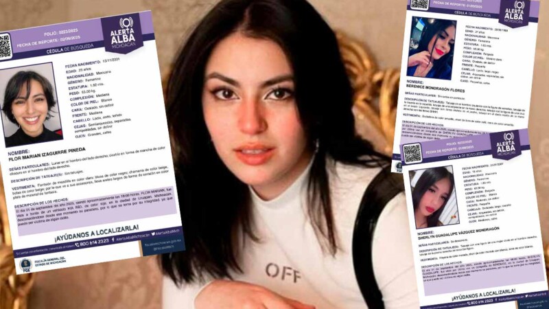 Desaparecen tres mujeres en Michoacán en menos de 24 horas, una de ellas popular tiktoker