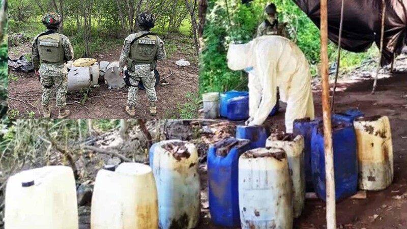 Desmantela Ejército Mexicano sofisticado narcolaboratorio en Sinaloa