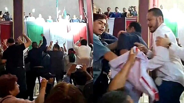 Protesta violenta opaca festejos patrios en municipio de Veracruz 