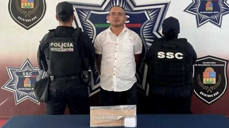 Detienen a un sujeto por homicidio en Villas Otoch Paraíso en Cancún