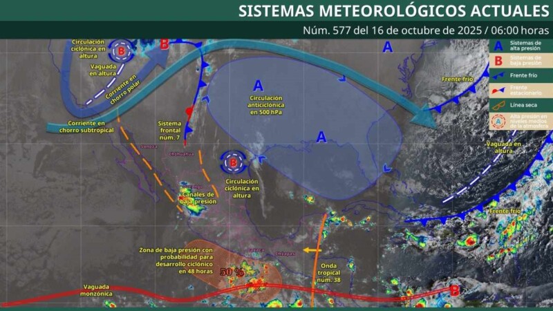 Pronóstico del clima en Quintana Roo para hoy jueves 16 de octubre 2025