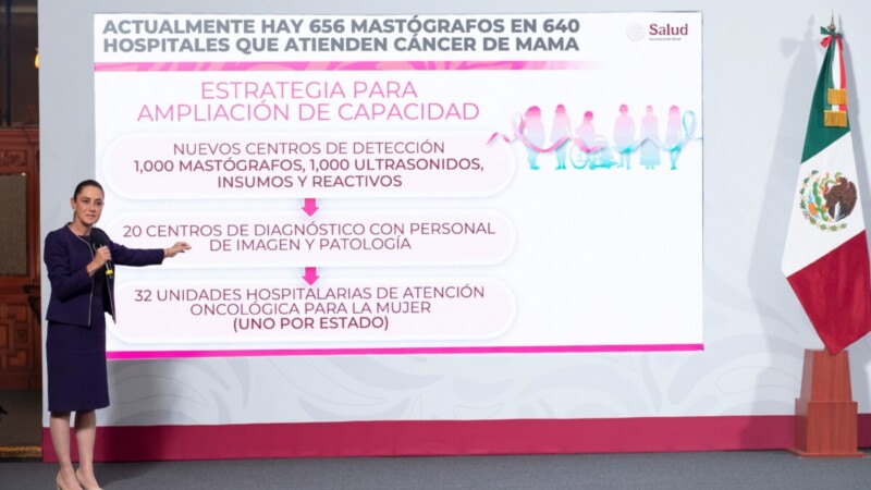 Anuncia Sheinbaum modelo de atención de cáncer de mama