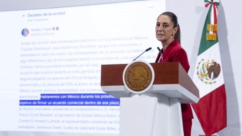 Desactiva Sheinbaum amenaza de aranceles de Donald Trump