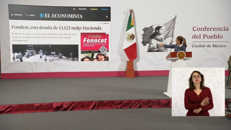 Recibió AMLO al Fonden con deuda de 13 mil mdp: CSP