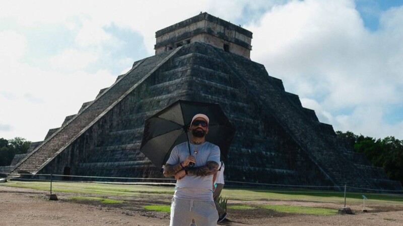 Así fue la visita de Arcángel en Chichén Itzá