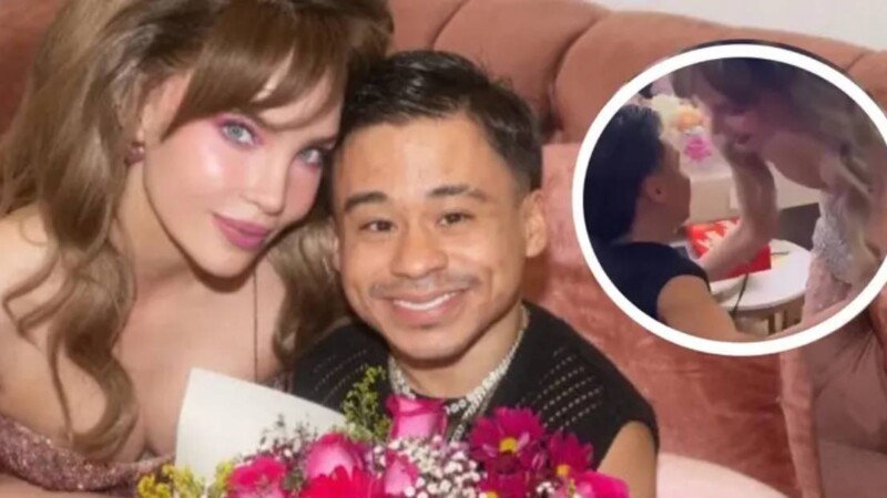 Belinda carga a Abelito y provoca reacciones en redes sociales