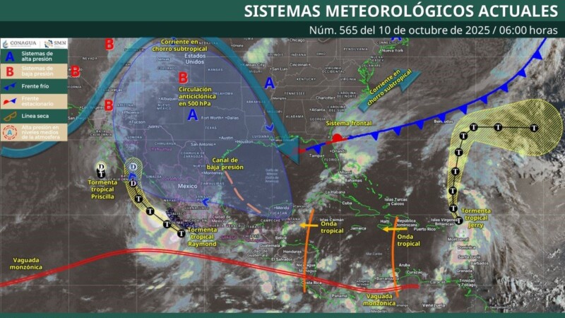 Pronóstico del clima en Quintana Roo para hoy viernes 10 de octubre 2025