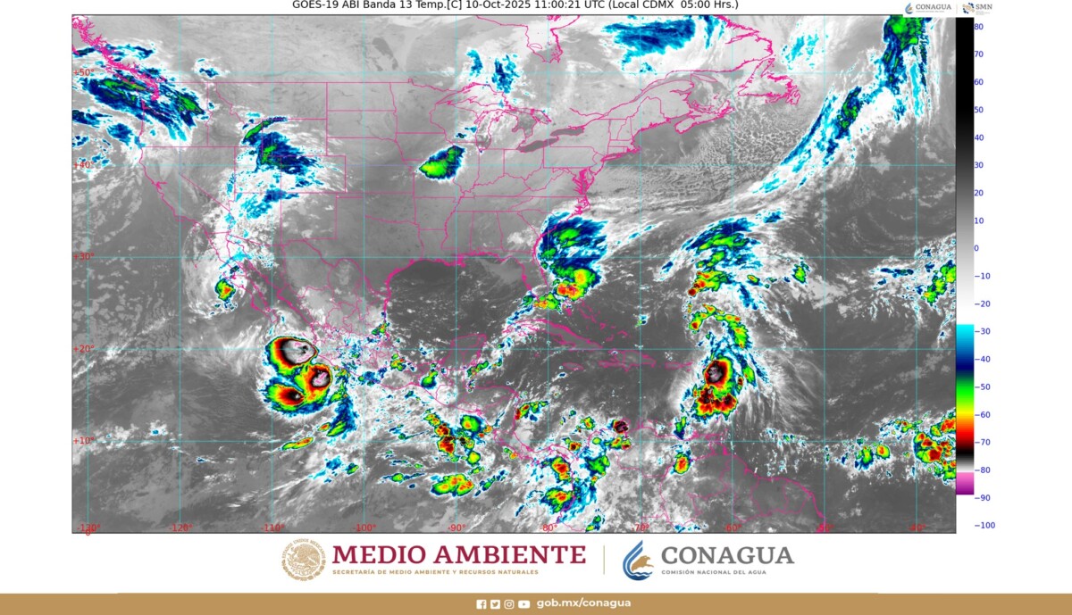 Pronóstico del clima en Quintana Roo para hoy viernes 10 de octubre 2025; por la mañana, cielo nublado y posibilidad de lluvias aisladas matutinas.