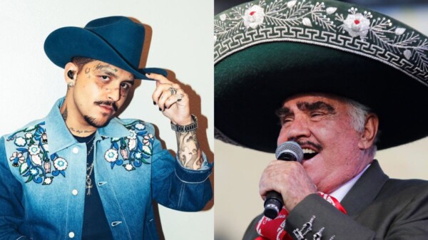 Christian Nodal y Vicente Fernández sorprenden con dueto póstumo de “Estos celos”