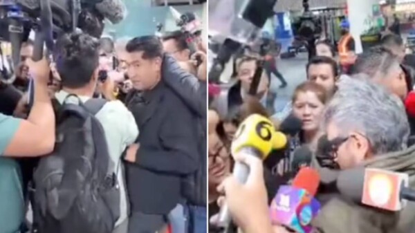Eugenio Derbez vive momentos difíciles con la prensa durante su llegada al aeropuerto