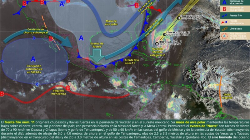 Pronóstico del clima en Quintana Roo para hoy jueves 30 de octubre 2025