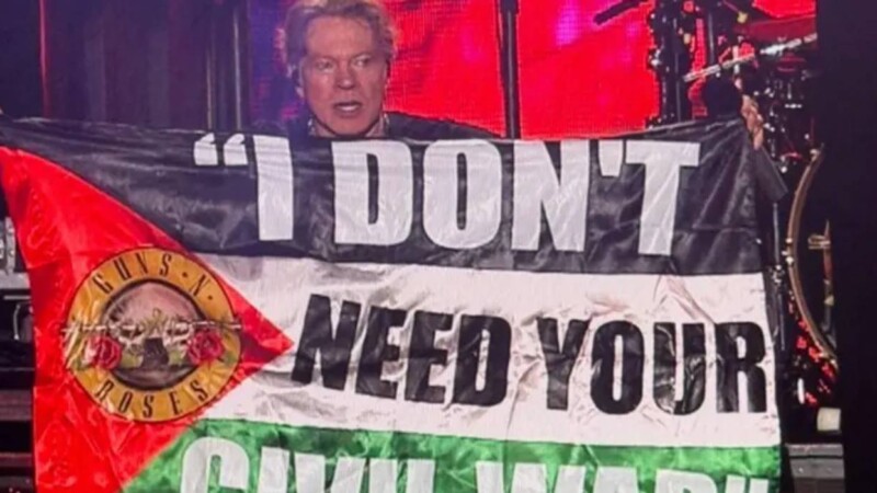 Guns N’ Roses mezcla música y mensaje político en su concierto en Bogotá