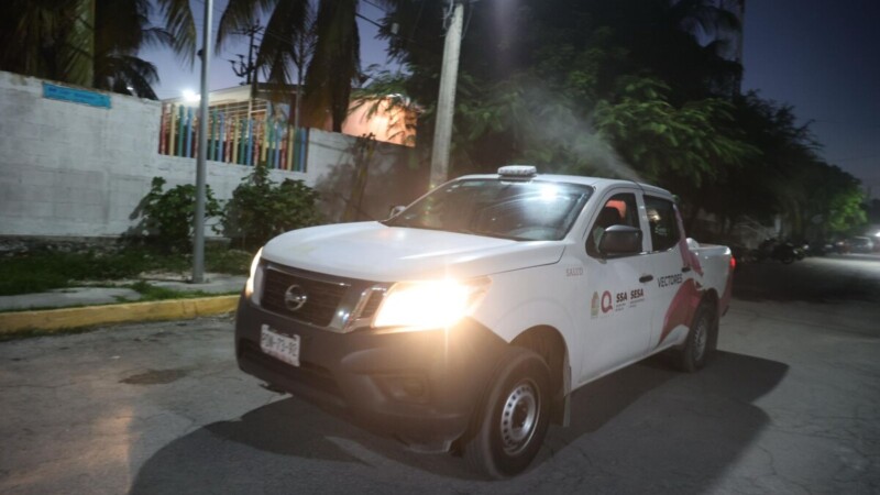 Gobierno de Isla Mujeres refuerza la Campaña de Nebulización en esta temporada de lluvias
