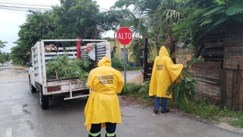 Gobierno Municipal activa plan integral de prevención ante pronóstico de más lluvias en Isla Mujeres